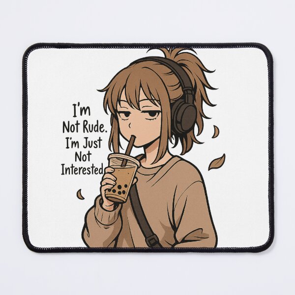 Item preview, Moody Anime Girl With Boba designed and sold by Velvet-motive.
