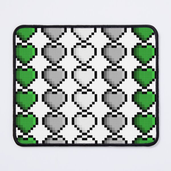 Item preview, Pixel Greyromantic Pride Flag Hearts designed and sold by HarveyHandcraftsandDesigns.