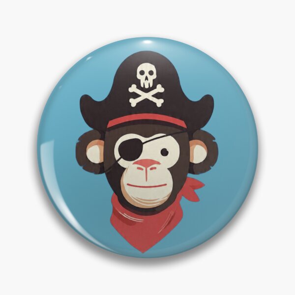 Item preview, Pirate Monkey: Captain Ape with Eyepatch designed and sold by Droosam.