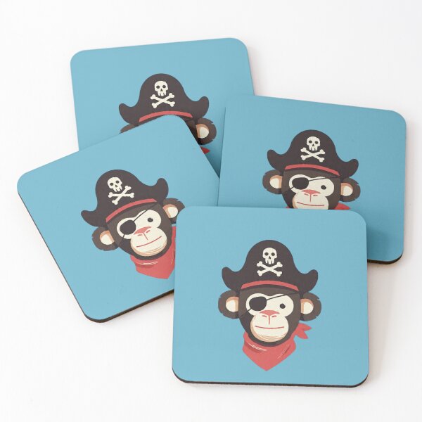 Item preview, Pirate Monkey: Captain Ape with Eyepatch designed and sold by Droosam.