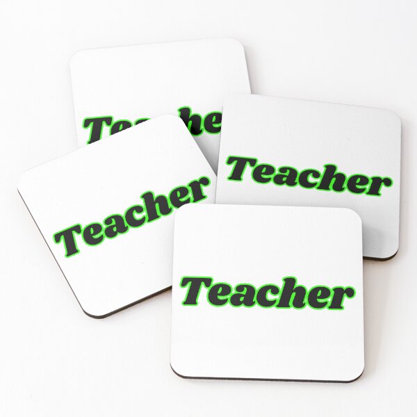 Item preview, Bold Neon Green Teacher Typography Design designed and sold by PixelParinda.