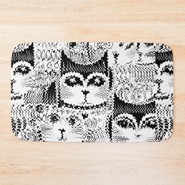 Item preview, Frazzled Stressed-Out Cat Faces Black White Designs designed and sold by DEC02.