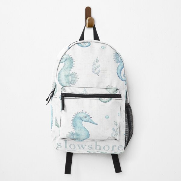 Item preview, Watercolor Seahorse Pattern | Coastal Ocean Aesthetic | Cute Sea Life Illustration | Beach House Decor | Nautical Nursery Art designed and sold by TheSlowShore.