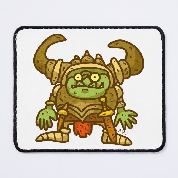 Item preview, An adorably cute (but fearsome) goblin guard with a horned helmet designed and sold by AlfreyArt.