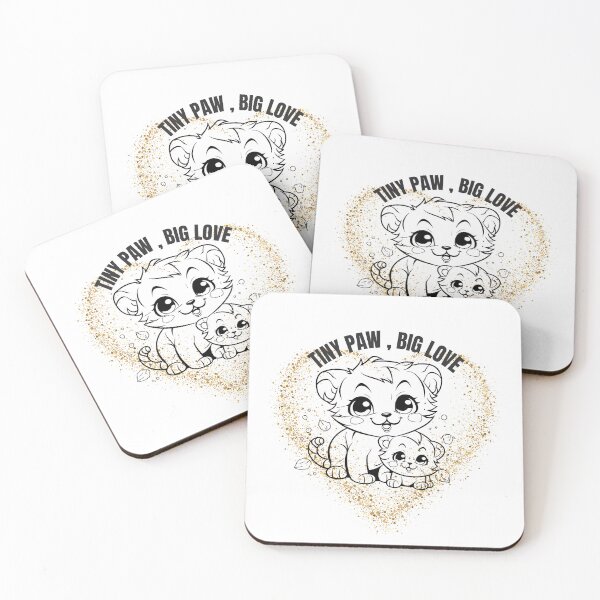 Item preview, Tiny Paw Big Love Cute Baby Tiger Cub Design designed and sold by Palette-Vibes.