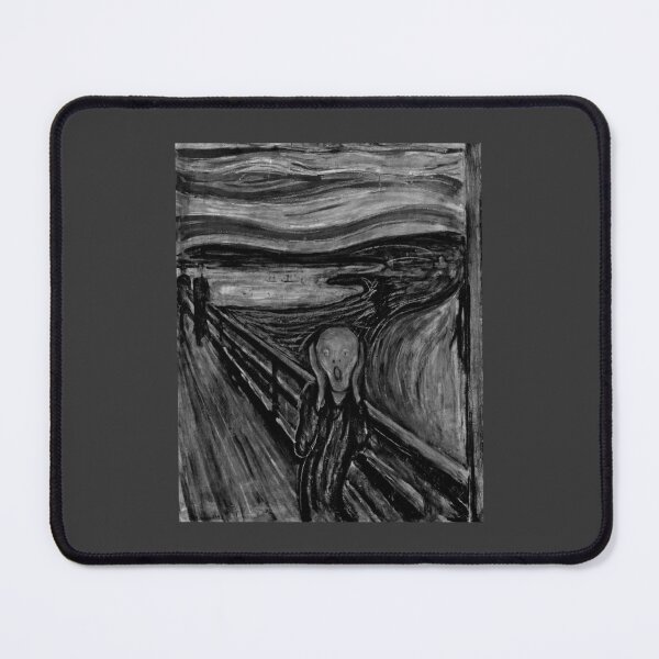 Item preview, The Scream Black and White Expressionist Art Remix designed and sold by donwillisjrart.