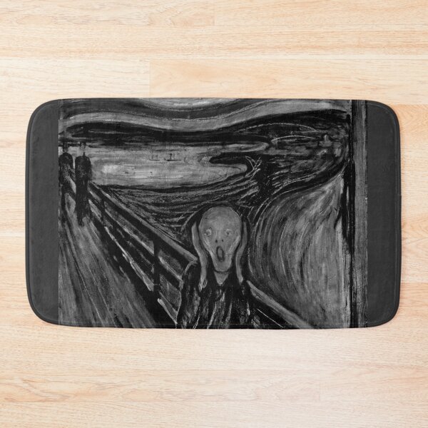 Item preview, The Scream Black and White Expressionist Art Remix designed and sold by donwillisjrart.