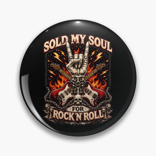 Item preview, Sold My Soul Rock N Roll Guitarist designed and sold by Fanverse Merchandise.