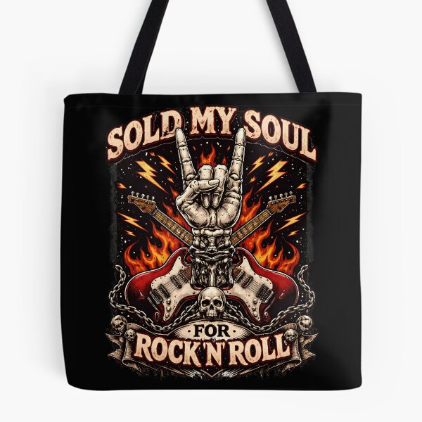 Item preview, Sold My Soul Rock N Roll Guitarist designed and sold by Fanverse Merchandise.