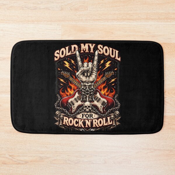Item preview, Sold My Soul Rock N Roll Guitarist designed and sold by Fanverse Merchandise.