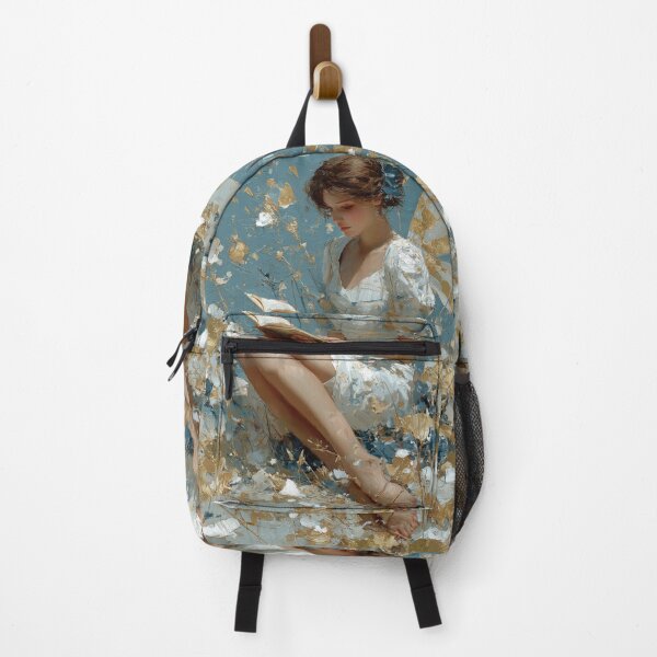 Item preview, Vintage Ethereal Fairy Reading in Golden Garden designed and sold by colorful-white.