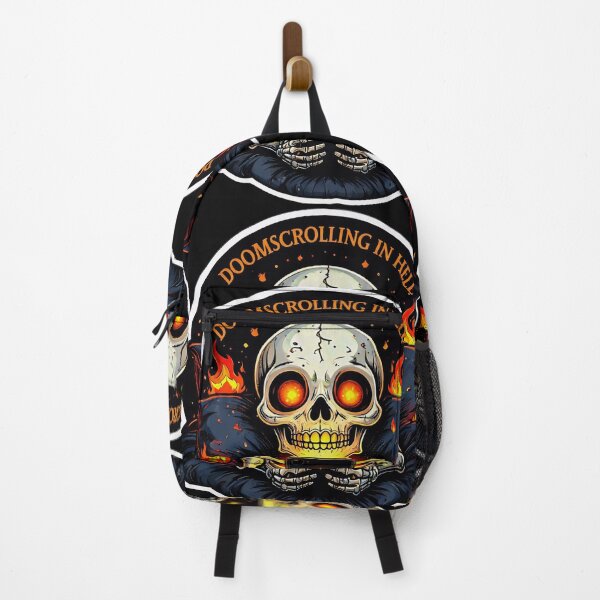 Item preview, Doomscrolling in Hell – Skeleton Smartphone Inferno designed and sold by Ecocrushstudio.