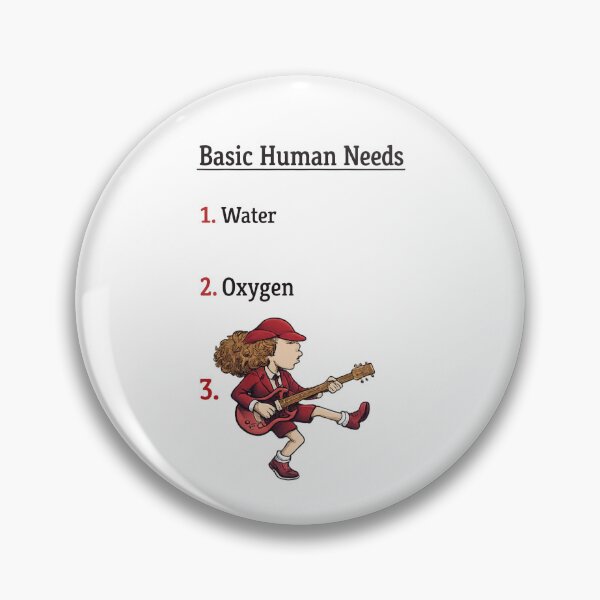 Item preview, Basic Human Needs Rock Guitar Funny Tee designed and sold by Fanverse Merchandise.