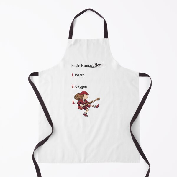 Item preview, Basic Human Needs Rock Guitar Funny Tee designed and sold by Fanverse Merchandise.