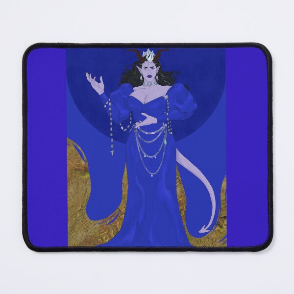 Artikelvorschau, D&D-Kunst mit üppiger Tiefling-Figur entworfen und verkauft von badlerart.