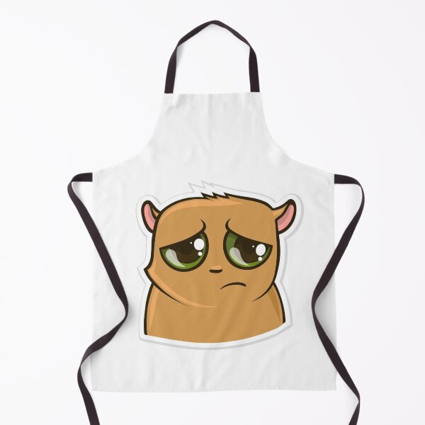 Item preview, Sad Cute Hamster Sticker | Kawaii Emotional Animal | Adorable Depressed Hamster Aesthetic designed and sold by ZYNORAworld.