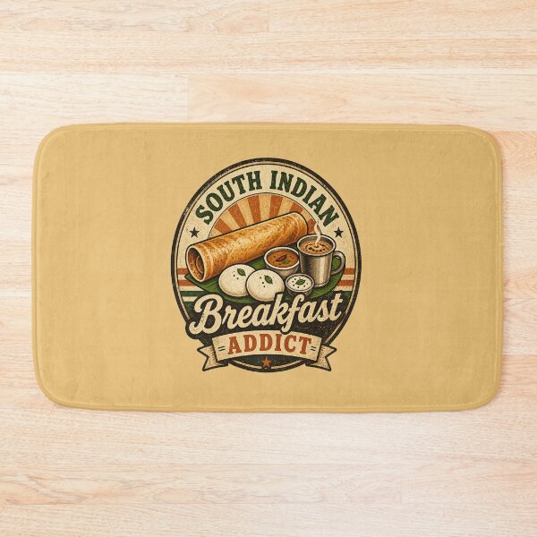 Item preview, South Indian Breakfast Addict – Vintage Dosa Idli Filter Coffee Food Lover Design designed and sold by Globalcitytees.