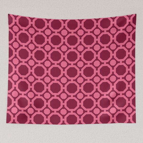 Item preview, Claret & light crimson geometric pattern designed and sold by Mint + Midnight.