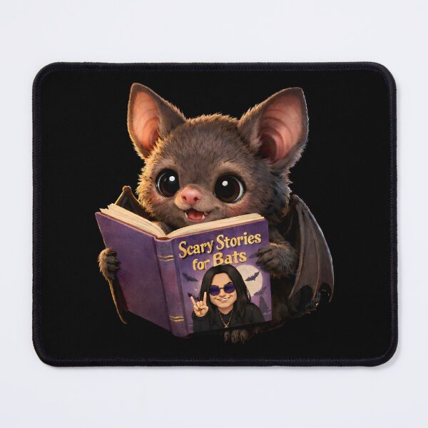 Item preview, Cute Bat Reads Spooky Book Rock Music designed and sold by Fanverse Merchandise.