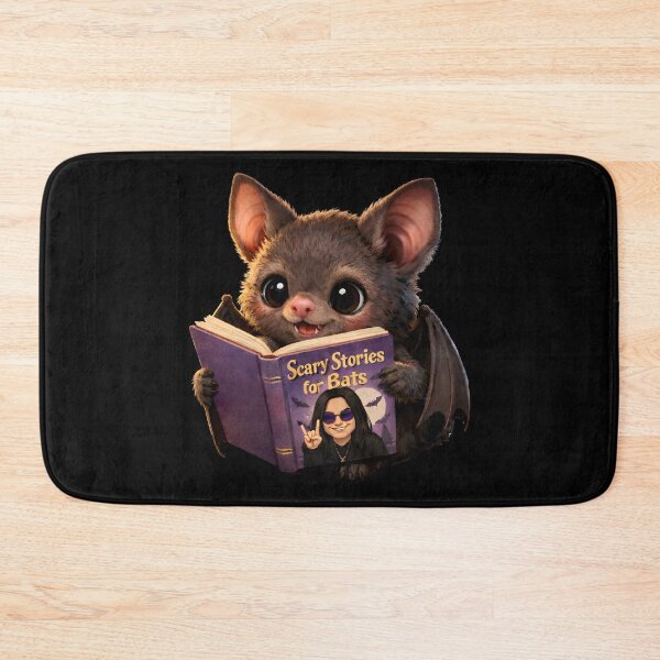 Item preview, Cute Bat Reads Spooky Book Rock Music designed and sold by Fanverse Merchandise.