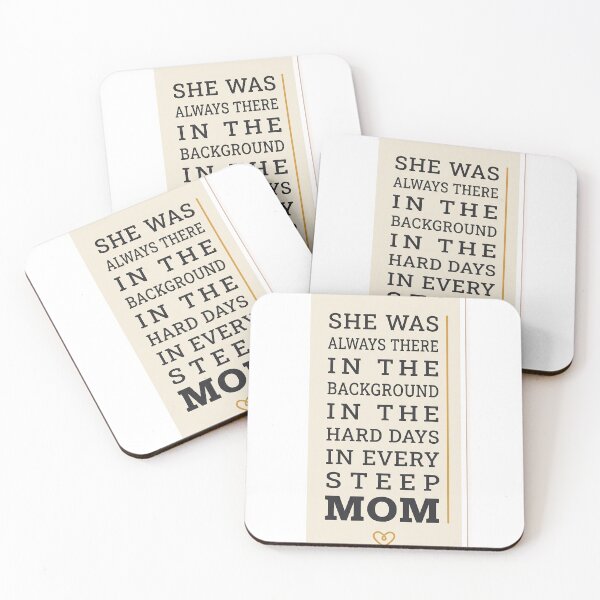 Item preview, She Was Always There – Mother Love Typography designed and sold by Prism-Bubble.