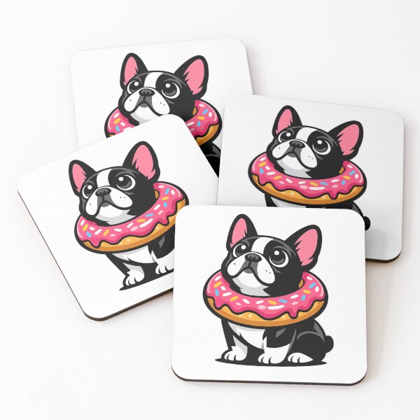 Item preview, Glazed and Confused Funny Frenchie Donut Design designed and sold by tineldesign.