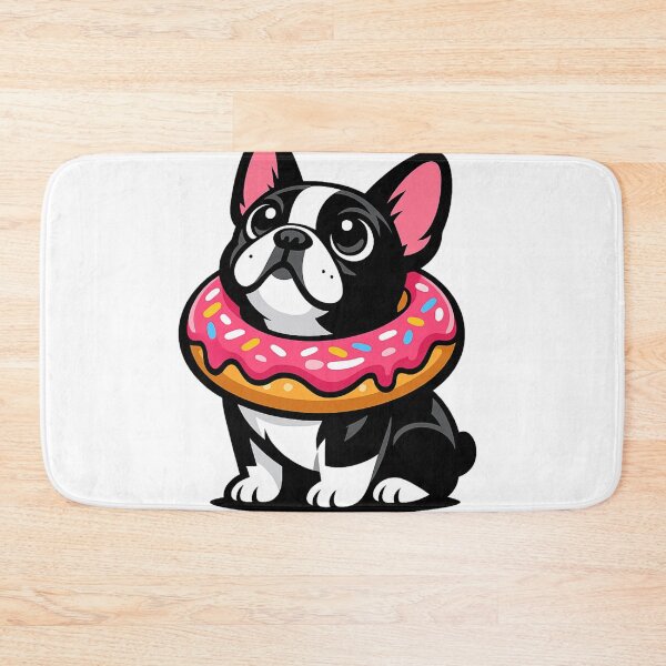 Item preview, Glazed and Confused Funny Frenchie Donut Design designed and sold by tineldesign.