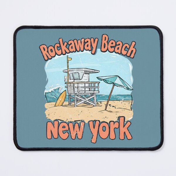 Item preview, Rockaway Beach New York Cute Retro Surfing Pastel Waves designed and sold by HowToCanadian.