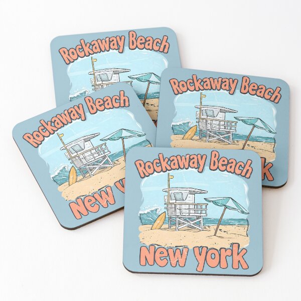 Item preview, Rockaway Beach New York Cute Retro Surfing Pastel Waves designed and sold by HowToCanadian.