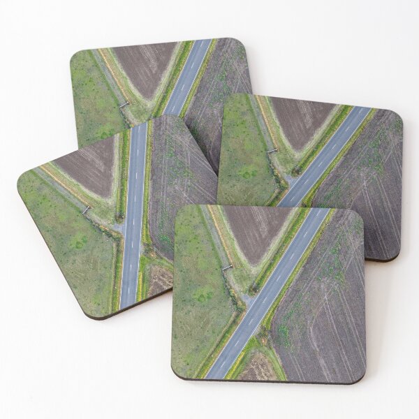 Item preview, Aerial View of Road Through Farmland designed and sold by Justin Mckinney.