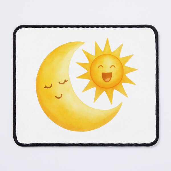 Item preview, Cute Sun and Moon Art | Bright & Cheerful Nursery Decor designed and sold by Little Bloom Studio.