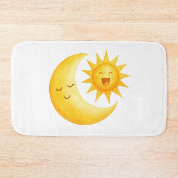 Item preview, Cute Sun and Moon Art | Bright & Cheerful Nursery Decor designed and sold by Little Bloom Studio.