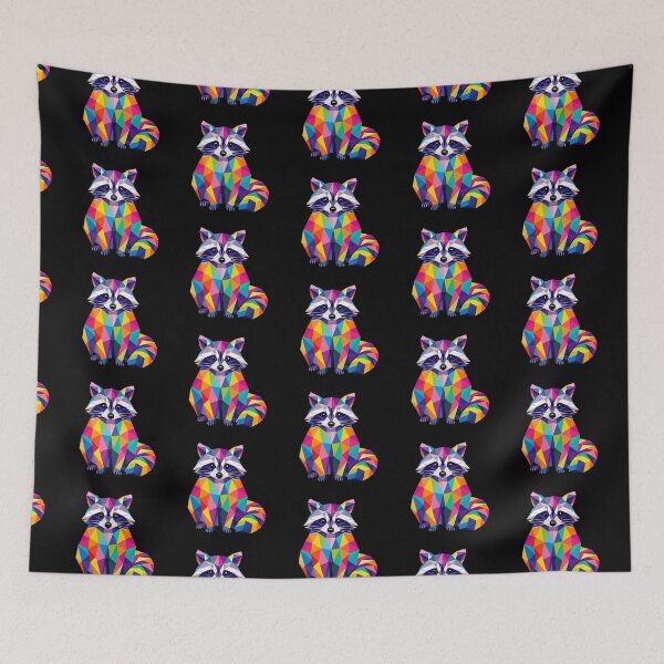 Item preview, Racoon Geometric Pattern designed and sold by BhadzCheetah.