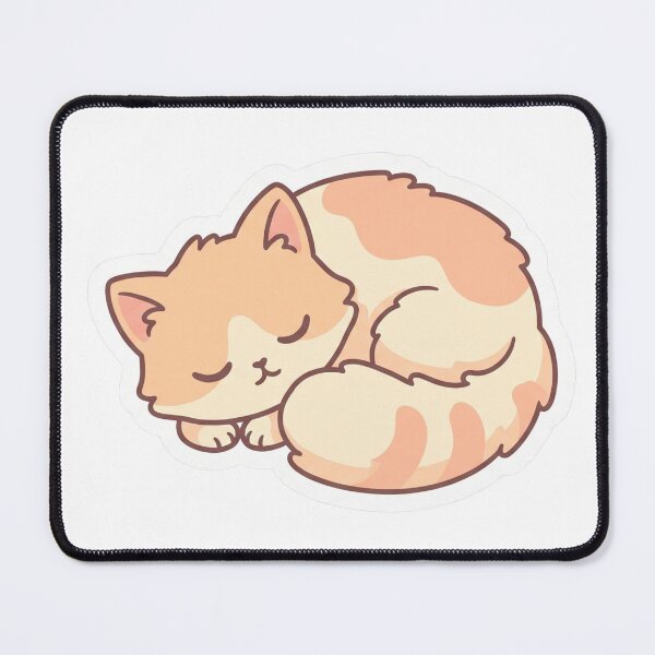 Item preview, Cute Sleeping Cat Sticker designed and sold by Alexrtr.