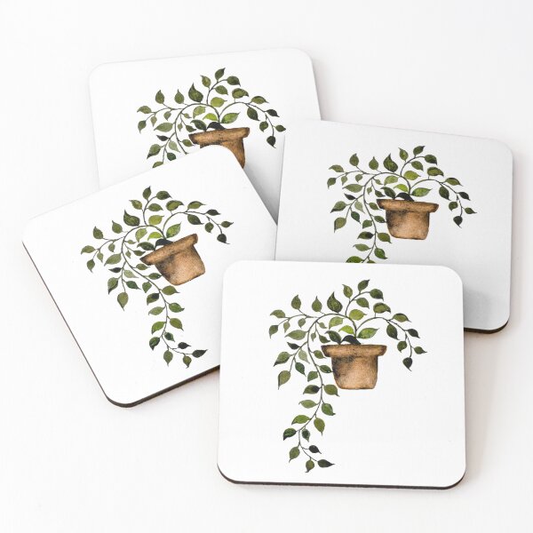 Item preview, Watercolor Green Hanging Plant Sticker | Hand-Painted Botanical Art Print designed and sold by Little Bloom Studio.