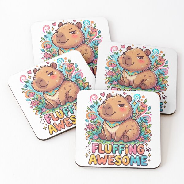 Item preview, Fluffing Awesome Capybara designed and sold by StillWildink.