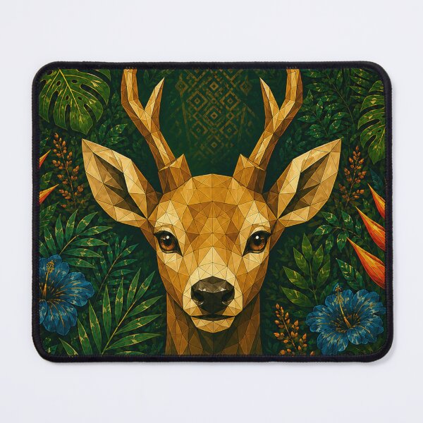 Item preview, Geometric Deer of Central America designed and sold by PixelsTelas.