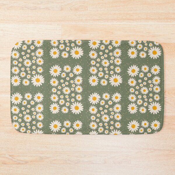 Item preview, Cute Daisy Floral Pattern | Green Aesthetic Flower Poster | Cottagecore Wall Art designed and sold by Fun-to-Print.