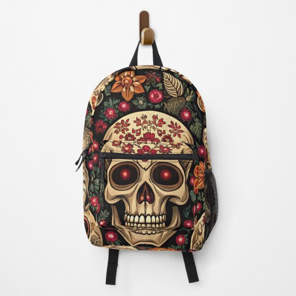 Item preview, Sugar Skull Pattern – Gothic Floral Seamless Halloween Design designed and sold by Erik Visnievskij.