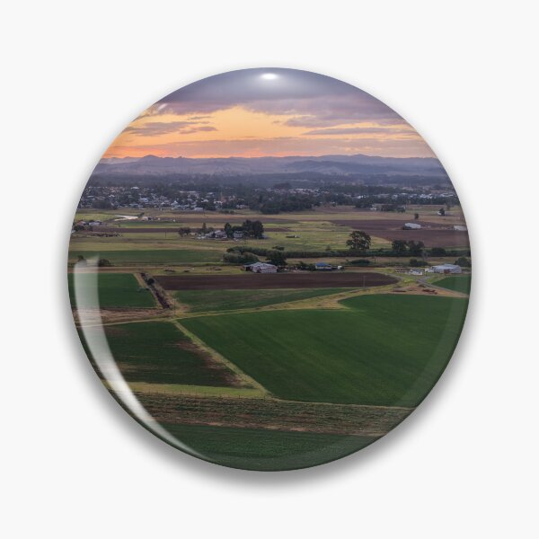 Item preview, Aerial view of a sunset over rural farmland designed and sold by Justin Mckinney.