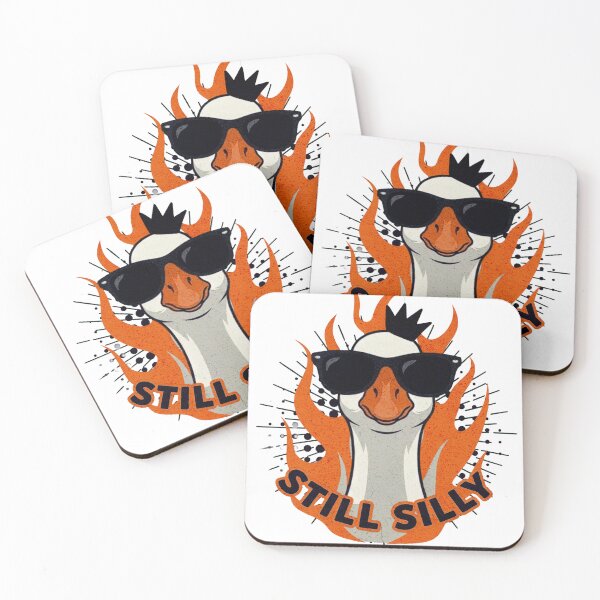 Item preview, Still Silly - Vintage Cool Goose with Sunglasses and Flames designed and sold by StillWildink.