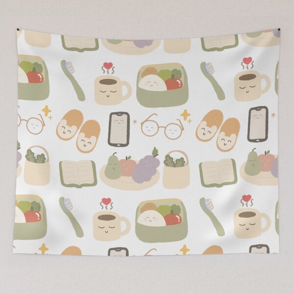 Item preview, Cute Healthy Food Kawaii Daily Icon Collection Minimal Aesthetic Art designed and sold by Teenidesign .