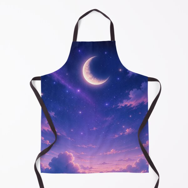 Item preview, Ethereal Crescent Moon Over Dreamy Twilight Clouds designed and sold by KeerthiCuteFind.