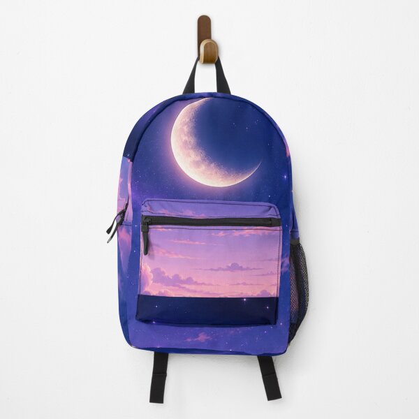 Item preview, Ethereal Crescent Moon Over Dreamy Twilight Clouds designed and sold by KeerthiCuteFind.