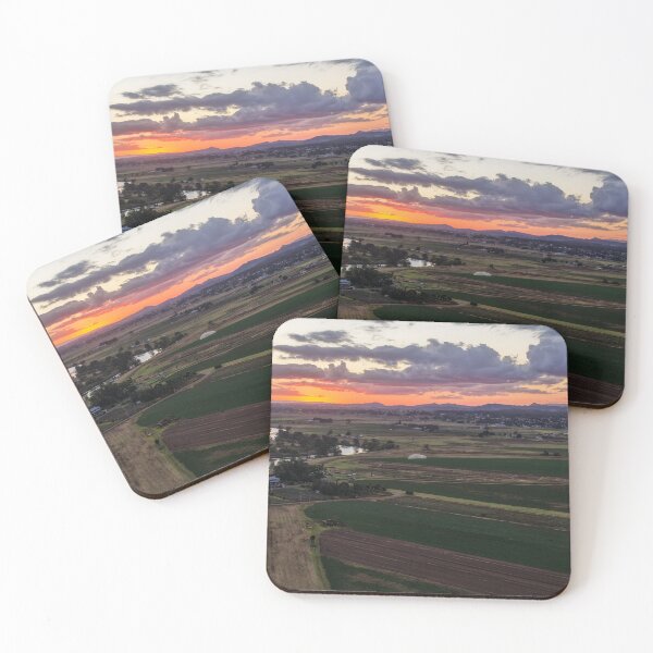 Item preview, Aerial Sunset Over Rural Farmland designed and sold by Southern Cross Lifestyle .