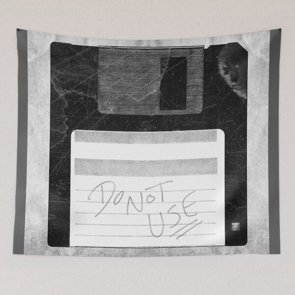 Item preview, Floppy Disk Do Not Use Etched Illustration designed and sold by Ghoul Enterprises.