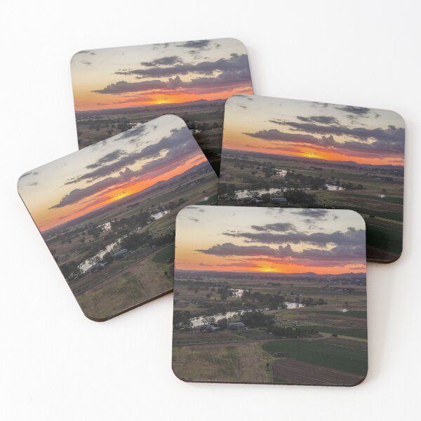 Item preview, Aerial Sunset Over Rural Farmland designed and sold by Justin Mckinney.