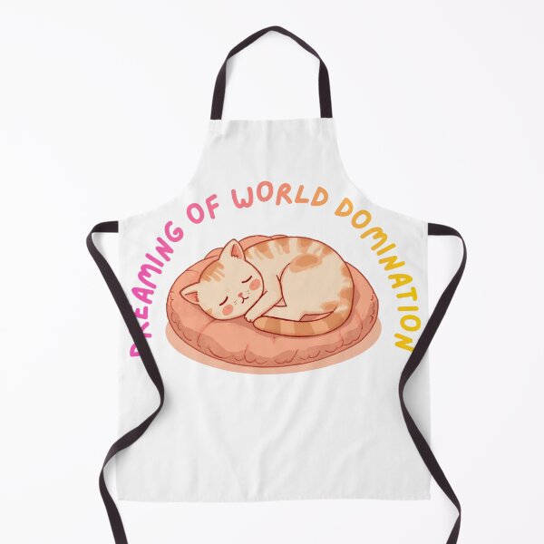 Item preview, Dreaming of World Domination Cute Cat Design designed and sold by Grim Static.