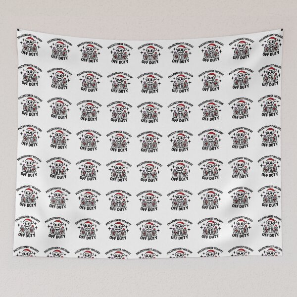 Item preview, Funny Skeleton Phlebotomist Holiday Off Duty Cute Medical Tech Christmas Nurse Lab Tech Humor Design designed and sold by ClinicalHubs.