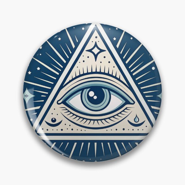 Item preview, All Seeing Eye Sticker – Mystical Triangle Symbol Design designed and sold by Erik Visnievskij.
